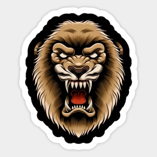 Lion Head Sticker